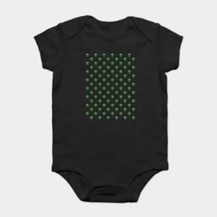 Chess Logo in Black, White and Green Pattern Baby Bodysuit